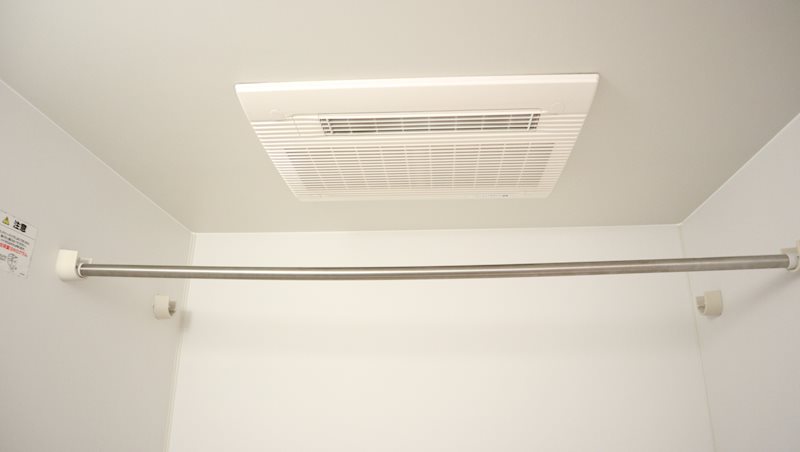 雨の日の便利な浴室乾燥機能付き！