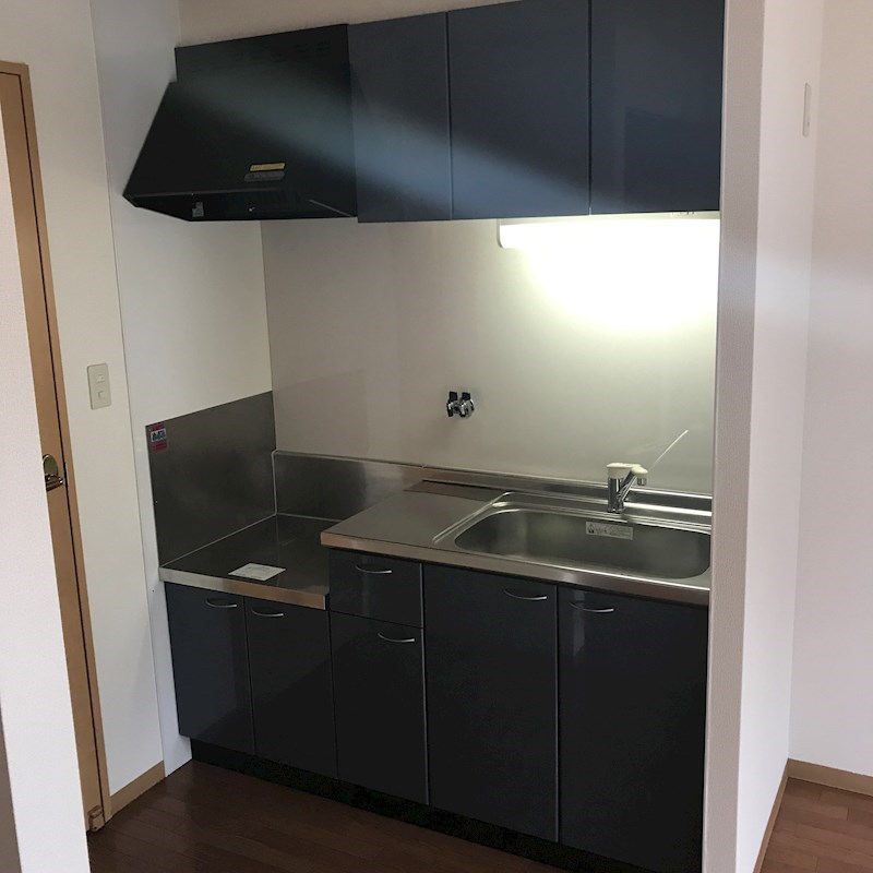 2口ガスコンロの設置が可能です。