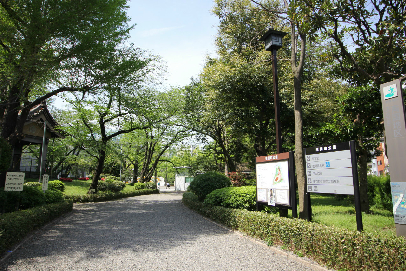 公園：横網町公園　154m