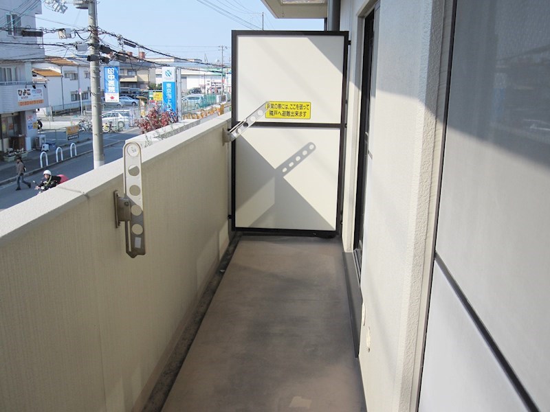 南西向きベランダ