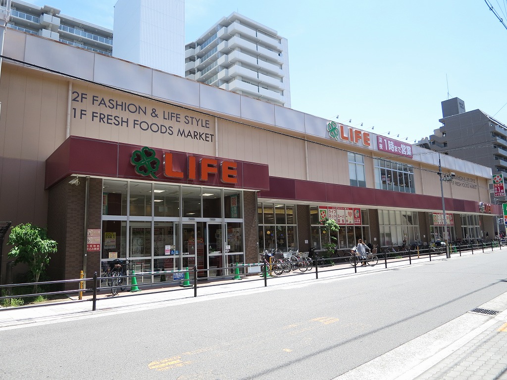 スーパー：ﾗｲﾌ 下寺店　497m