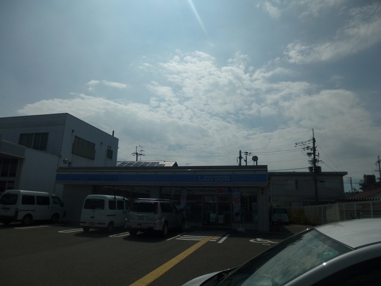 コンビ二：ﾛｰｿﾝ 藤井寺西古室店　393m