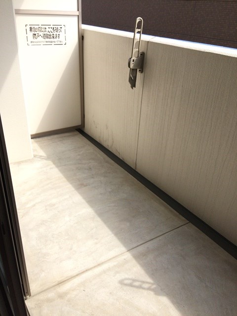ベランダもひろいですよ