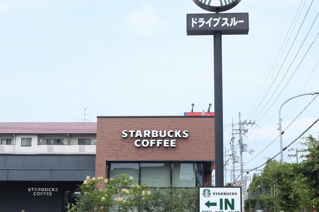 その他：スターバックス茨木真砂店　1093m