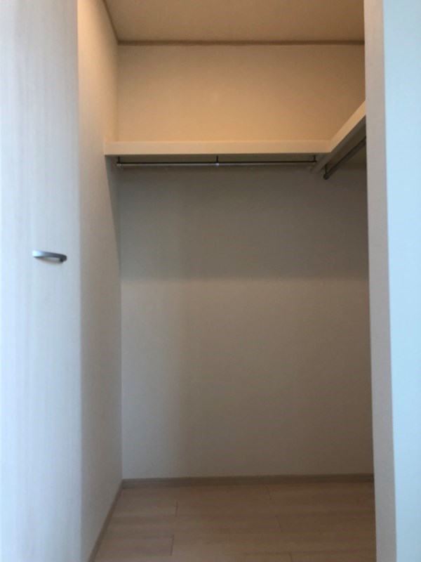 5.5帖洋室のウォークインクローゼット。