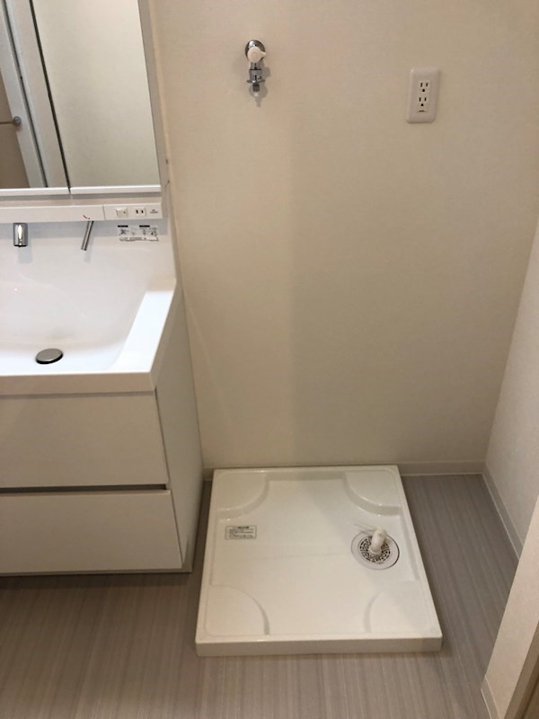 洗濯機置き場。