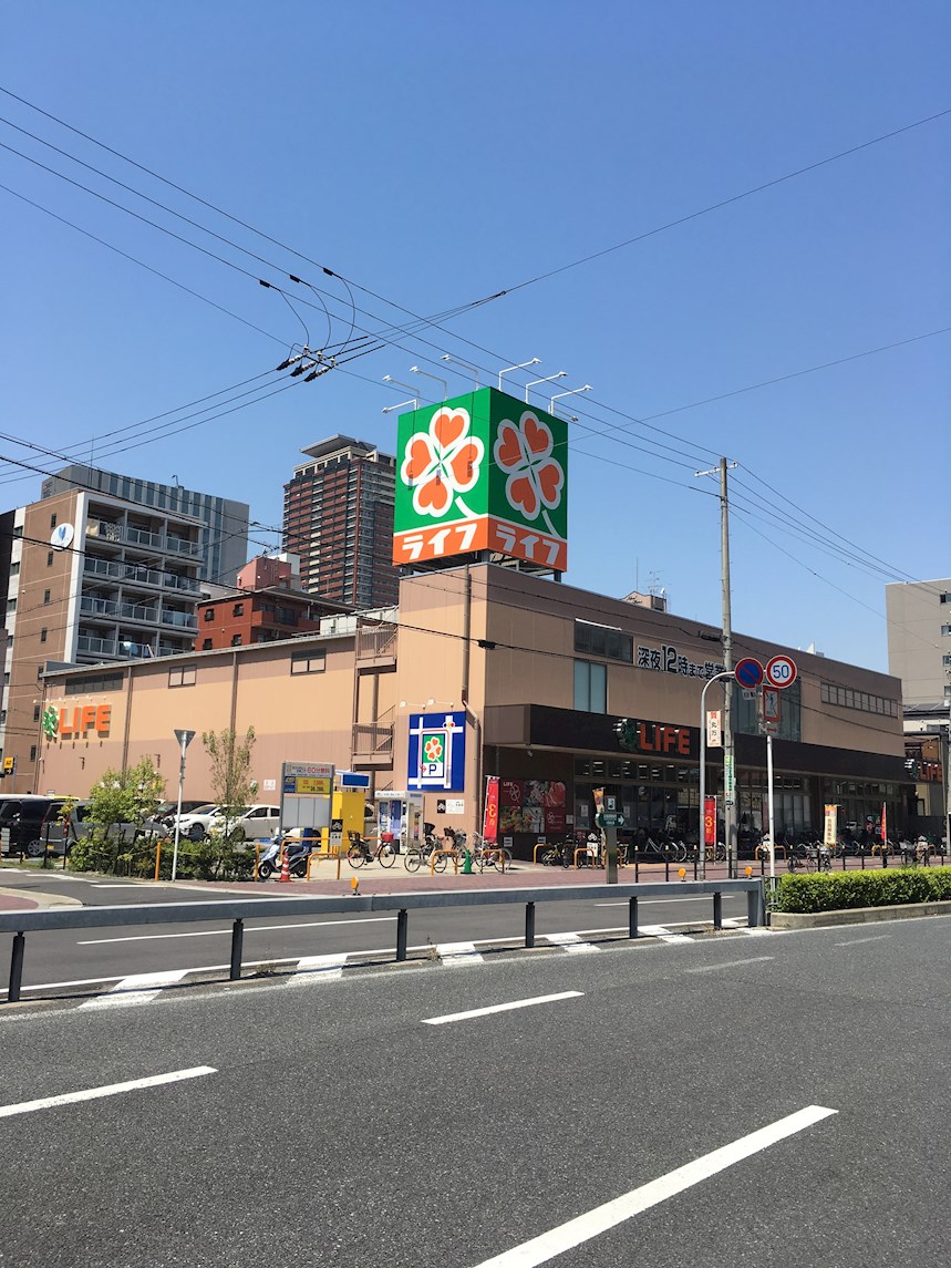 スーパー：ﾗｲﾌ 玉造店　475m