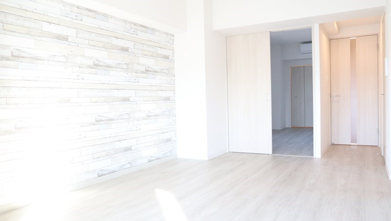 リビング　アクセントクロス