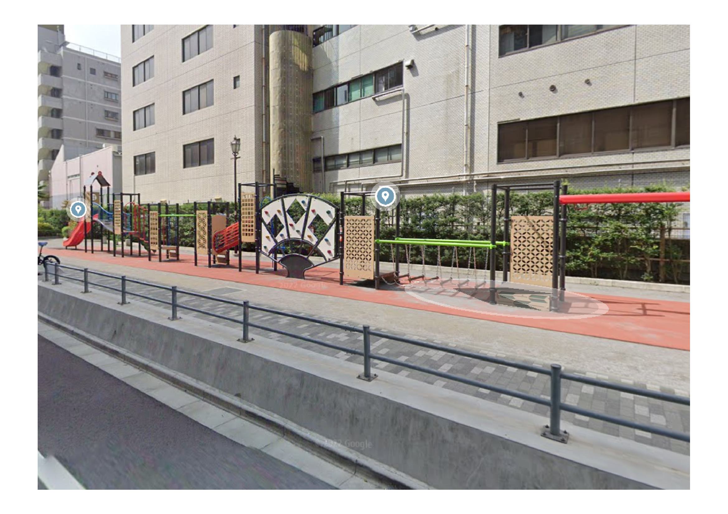 公園：山谷堀公園　20m