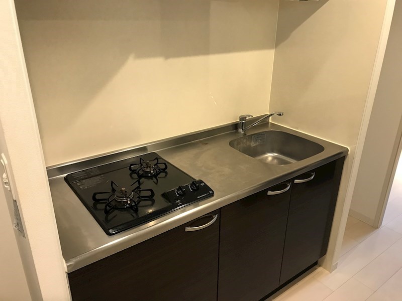 システムキッチン2口ガスコンロ