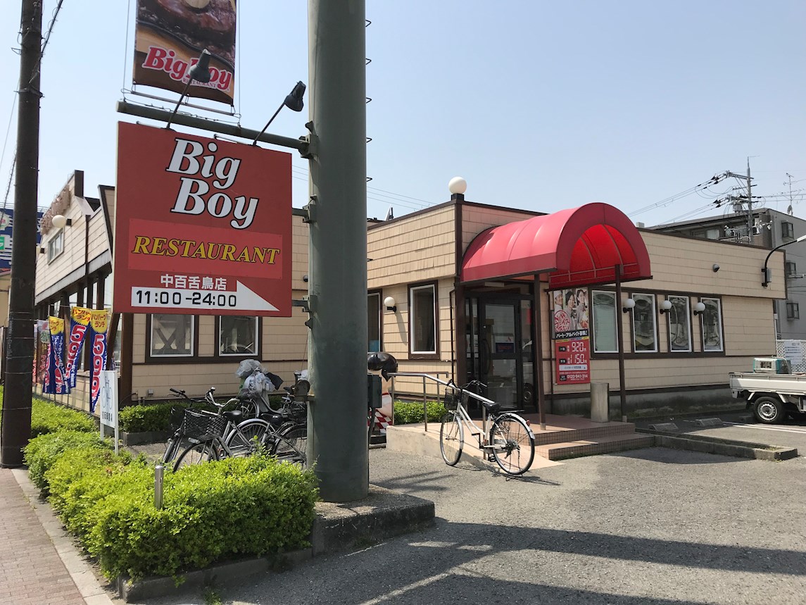 レストラン：ﾋﾞｯｸﾞﾎﾞｰｲ 中百舌鳥店　702m