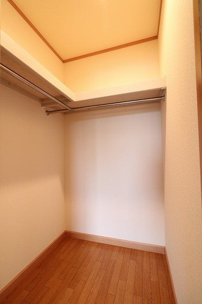 LDK横の洋室のクローゼット収納です。