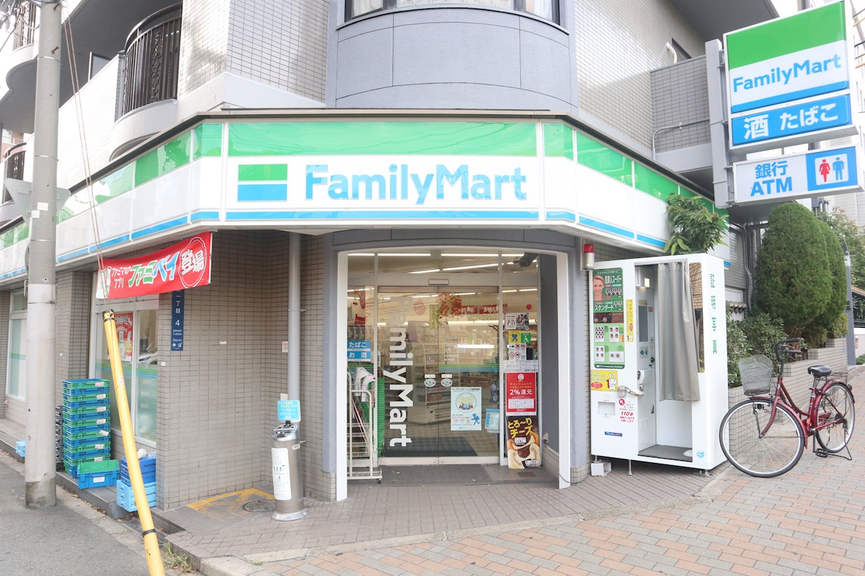 コンビ二：ファミリーマート　上町一丁目店　662m