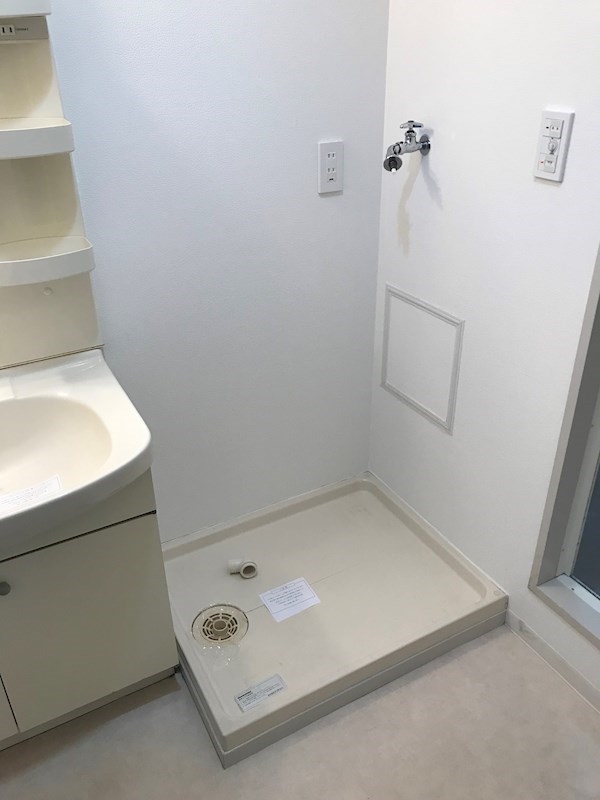 洗濯機置き場。