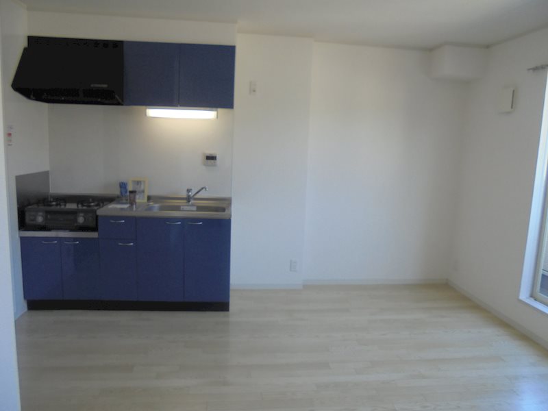 ２階1LDKタイプのリビング。