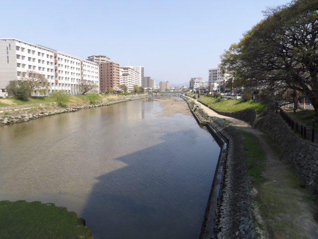 海または川：那珂川　967m