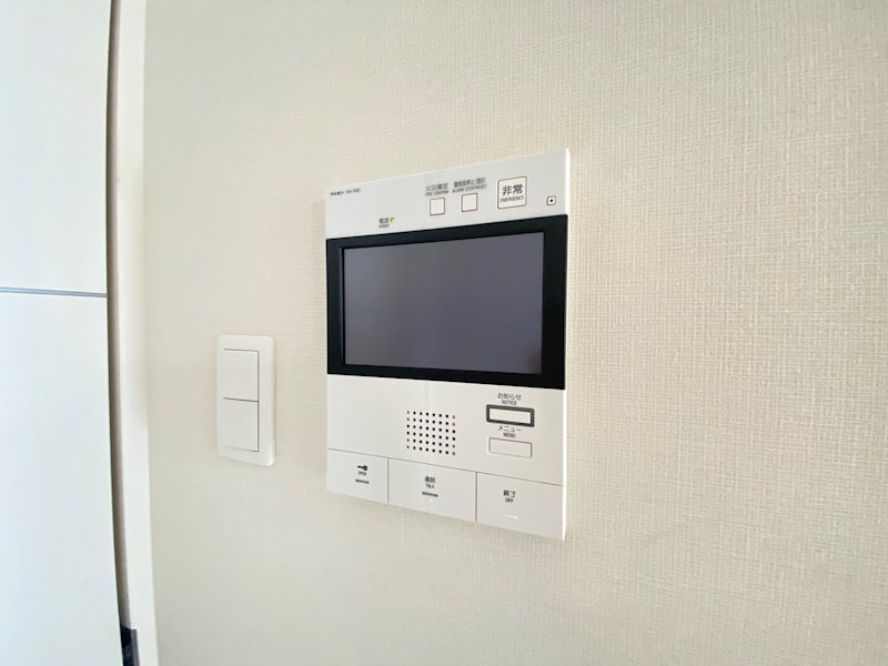 TVモニター付きインターホンで急な来客も安心です。