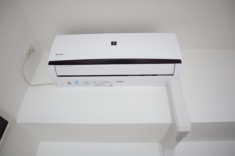 洋室にはエアコン1基設備としてございます。