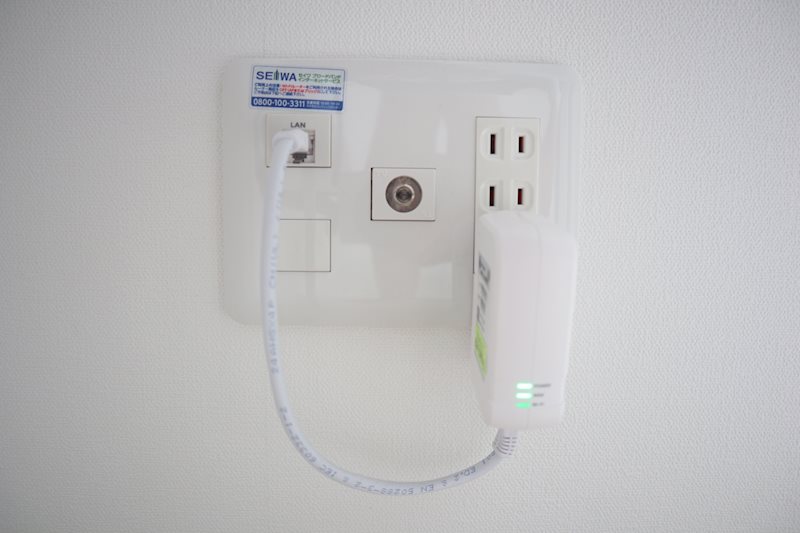 インターネット無料です！ご入居頂いた日からすぐにご利用いただけます。