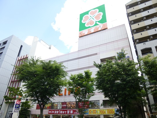 スーパー：ﾗｲﾌ 本庄店　608m
