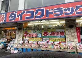 ドラッグストア：ﾀﾞｲｺｸﾄﾞﾗｯｸﾞ 寺田町駅前店　247m
