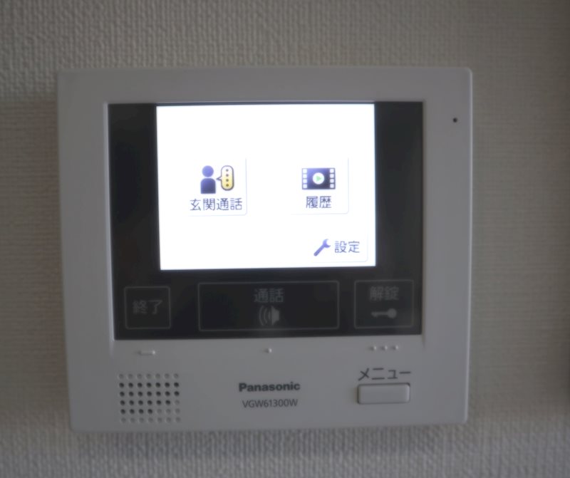 テレビモニターインターホン。録画機能付き。